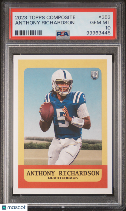 2023 Topps Composite Anthony Richardson ROOKIE #353 PSA 10