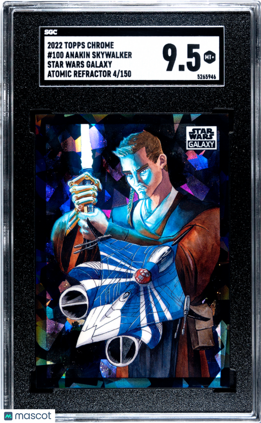 2022 Star Wars Galaxy - Anakin Skywalker #100 - Atomic Refractor /150 - SGC 9.5