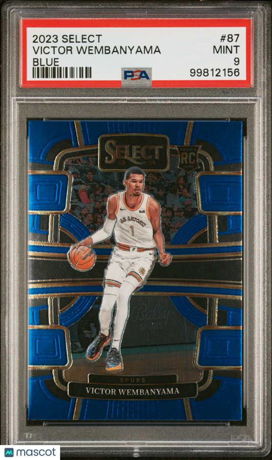 2023 Panini Select Victor Wembanyama ROOKIE #87 Blue PSA 9