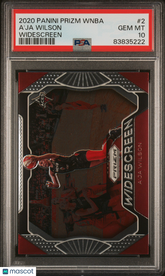 2020 Panini Prizm WNBA - A'ja Wilson #2 - Widescreen Insert - PSA 10