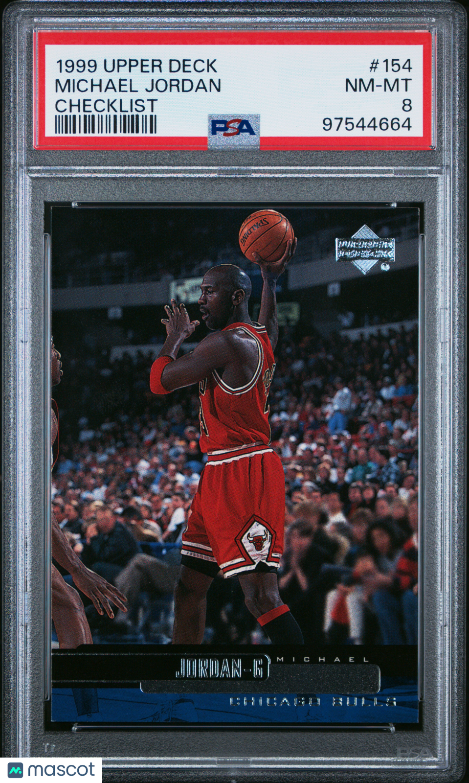 1999 Upper Deck Michael Jordan #154 Checklist PSA 8