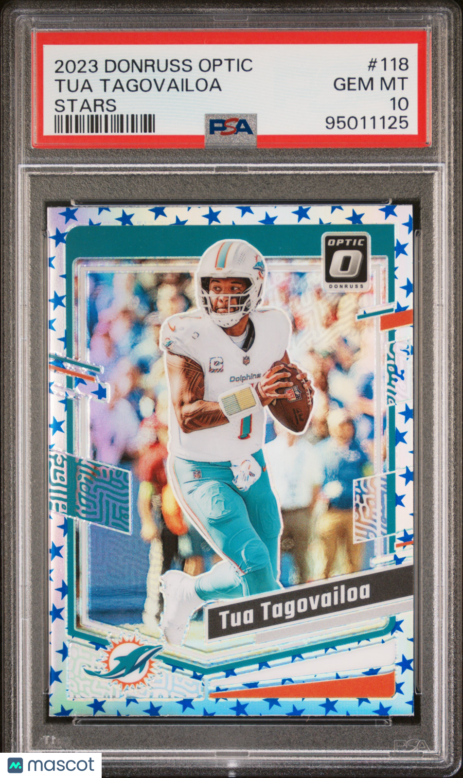 2023 Panini Donruss Optic - Tua Tagovailoa #118 - Stars Parallel - PSA 10