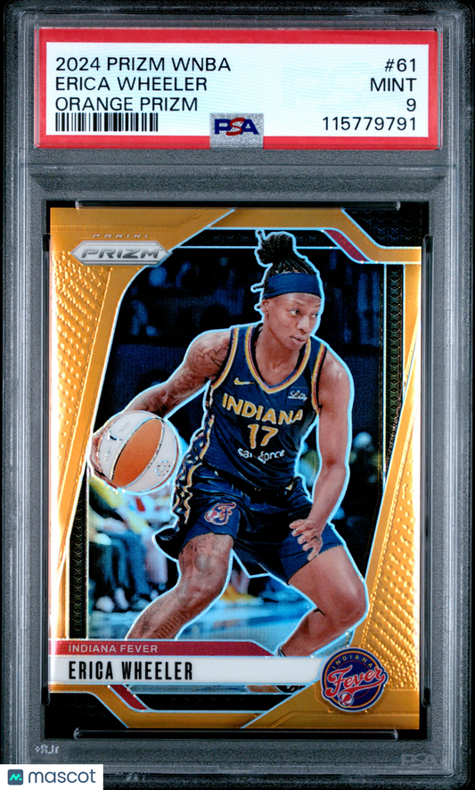 2024 Panini Prizm WNBA - Erica Wheeler #61 - Orange /99 - PSA 9 - /99