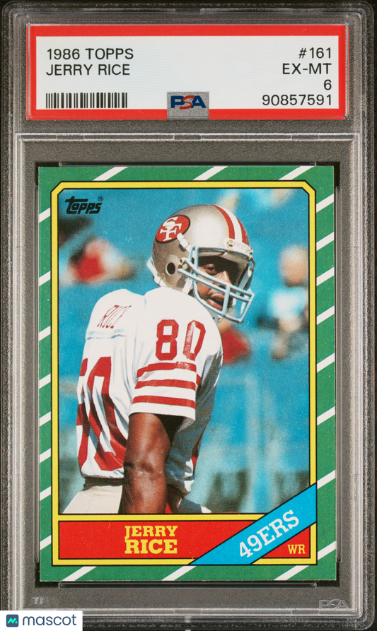 1986 Topps Jerry Rice #161 PSA 6