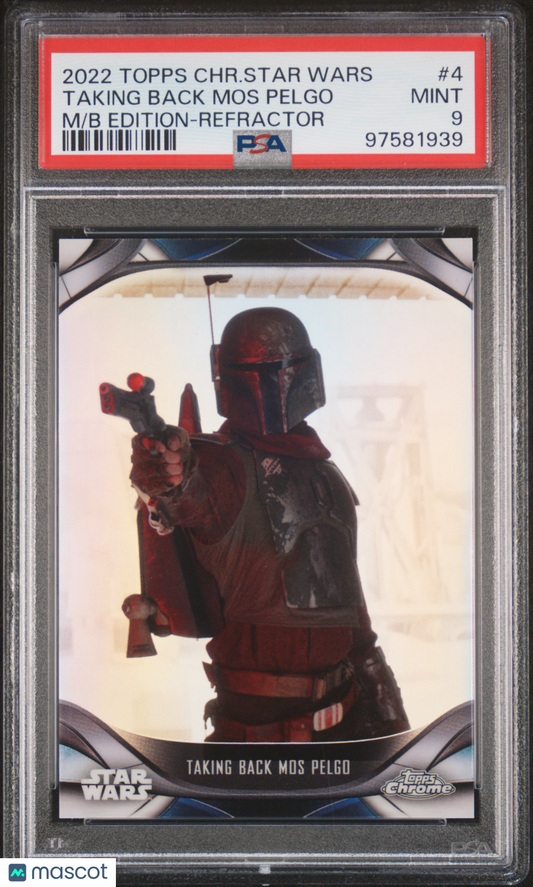 2022 Star Wars The Mandalorian Beskar Edition - Taking Back Mos Pelgo #4 PSA 9
