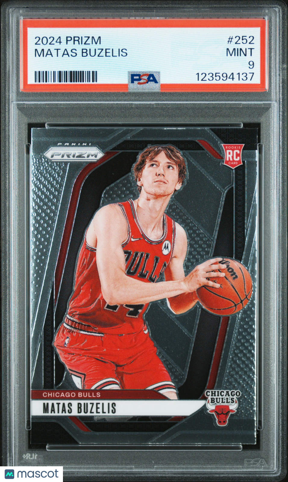 2024 Panini Prizm - Matas Buzelis #252 - ROOKIE - PSA - ROOKIE