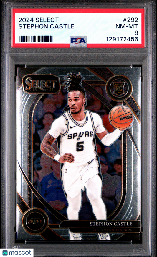 2024 Panini Select - Stephon Castle #292 - ROOKIE - PSA - ROOKIE