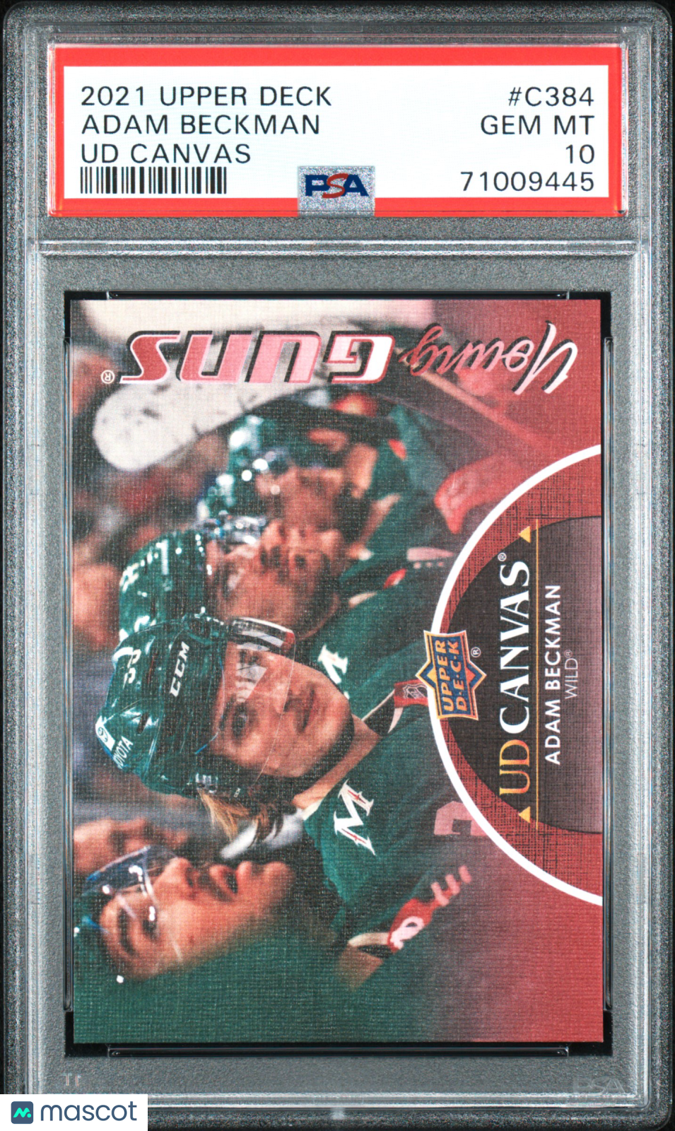 2021 Upper Deck - Adam Beckman #C384 - UD CANVAS YOUNG GUNS ROOKIE - PSA 10