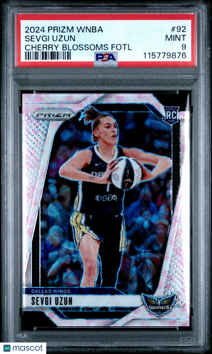 2024 Panini Prizm WNBA - Sevgi Uzun - ROOKIE - Cherry Blossoms /20 - PSA - /20
