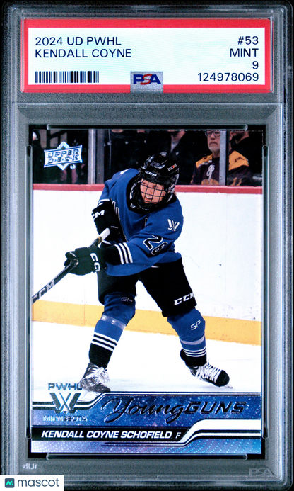 2024 PWHL - Kendall Coyne Schofield #53 - Young Guns - PSA 9 - ROOKIE
