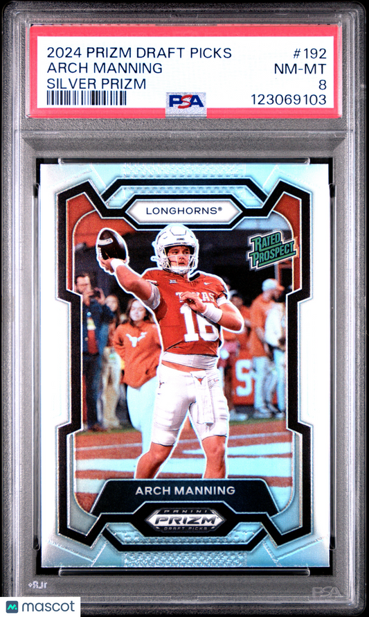 2025 Prizm Draft Picks - Arch Manning - Silver Prizm - PSA - SILVER PRIZM - PSA