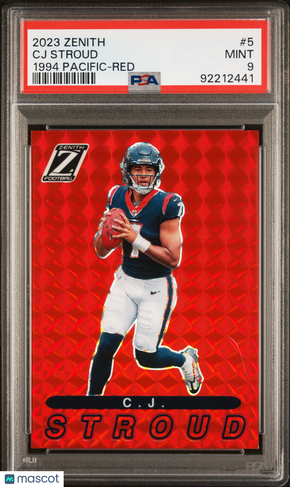 2023 Panini Zenith NFL - CJ Stroud #5 - ROOKIE - 1994 Pacific Red - PSA - ROOKIE