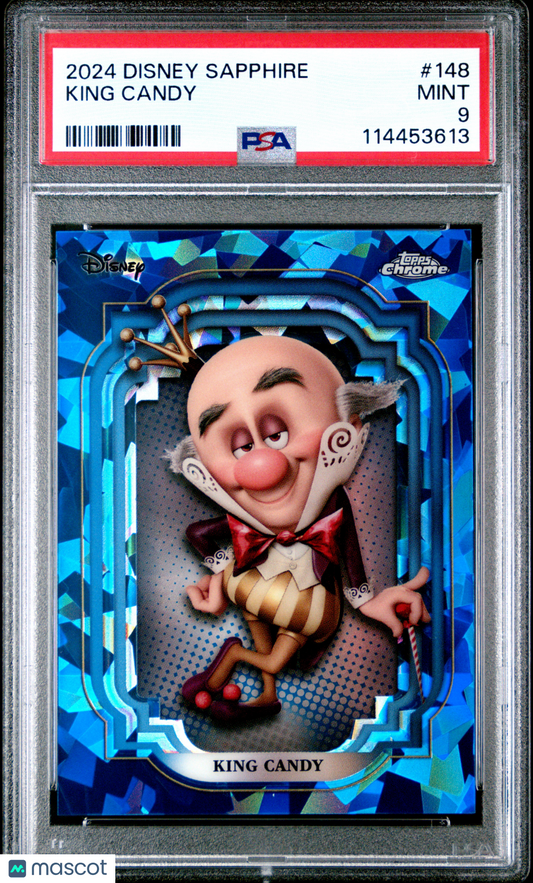 2024 Topps Chrome Disney Sapphire Edition - King Candy #148 - PSA
