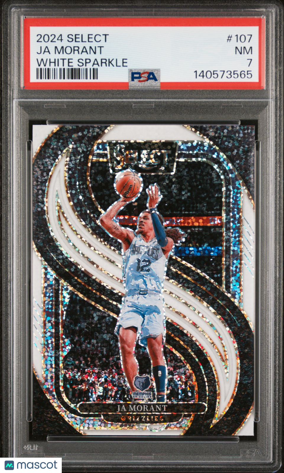 2024 Panini Select - Ja Morant #107 - White Sparkle - PSA - WHITE SPARKLE SSP