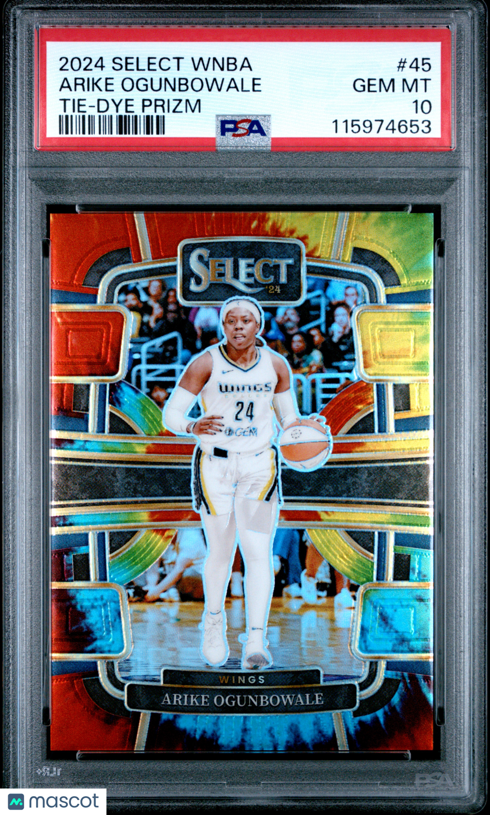 2024 Panini Select WNBA - Arike Ogunbowale #45 - Tie Dye /25 - PSA 10