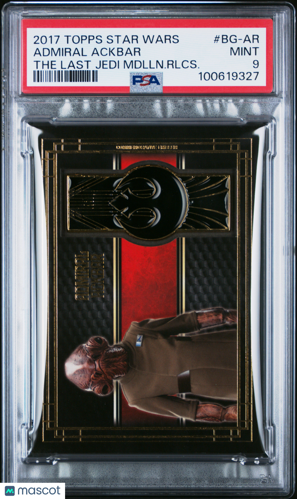 2017 Star Wars - Admiral Ackbar #BG-AR - The Last Jedi - Medallion Relic - PSA
