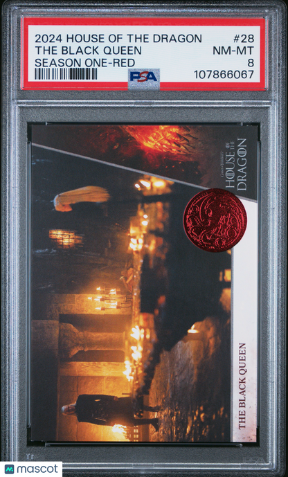 2024 House Of The Dragon - The Black Queen #28- Season One - RED /50 - PSA - /50