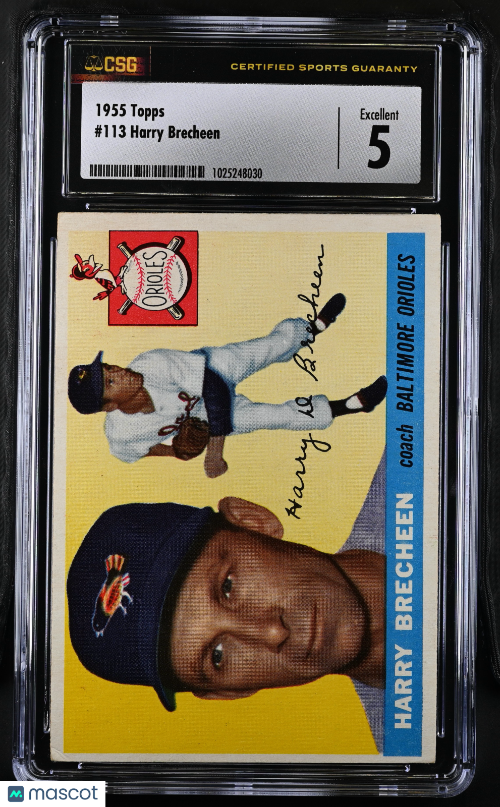 1955 Topps Harry Brecheen #113 CGC 5