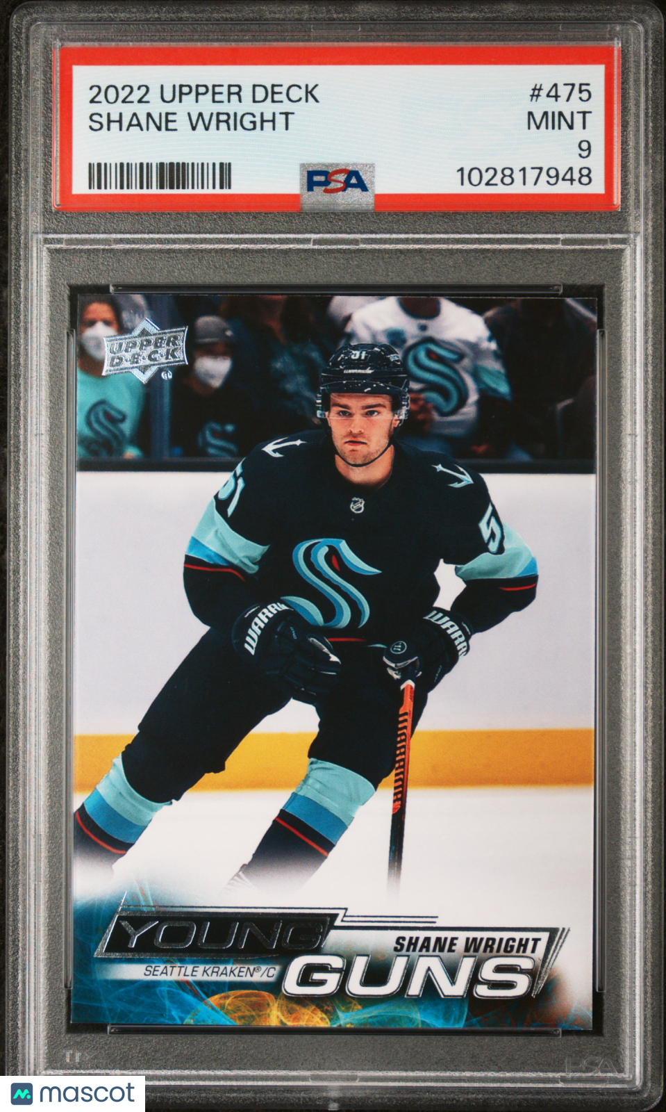 2022 Upper Deck Shane Wright #475 PSA 9
