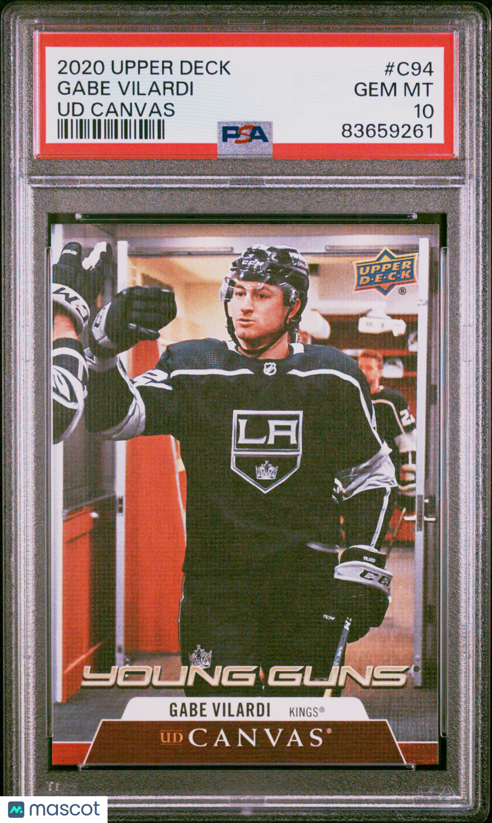 2020 Upper Deck - Gabe Vilardi - YOUNG GUNS ROOKIE - YG Rookie Canvas - PSA 10