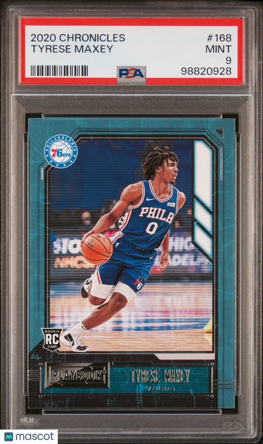 2020 Panini Chronicles Tyrese Maxey ROOKIE #168 PSA 9