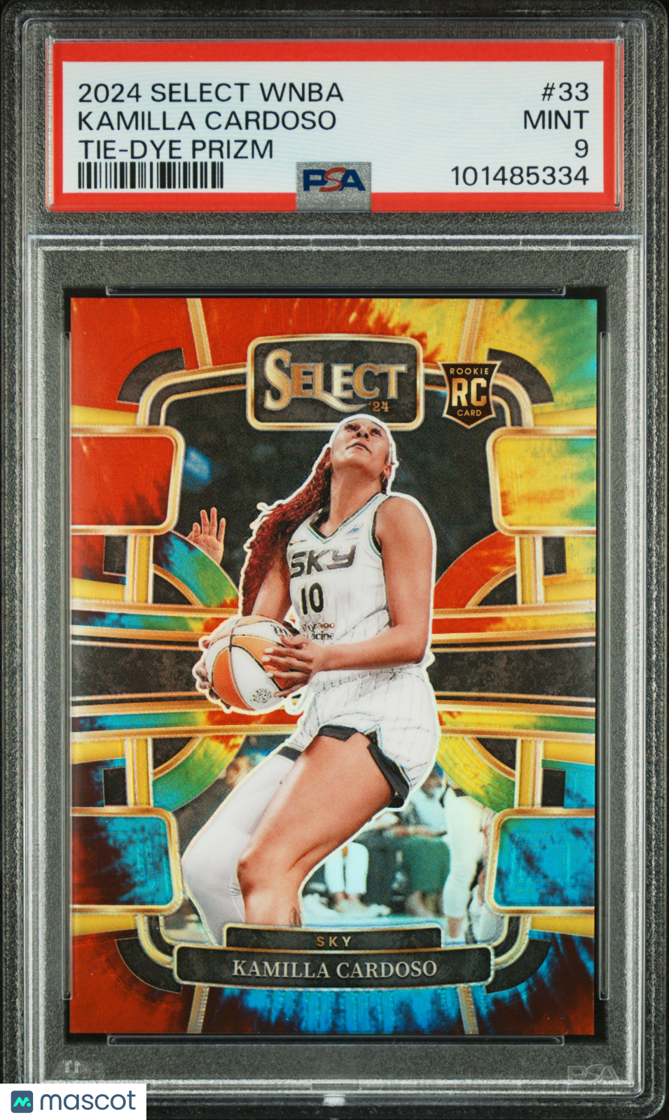 2024 Panini Select WNBA - Kamilla Cardoso ROOKIE - Tie Dye /25 - PSA 9 - /25