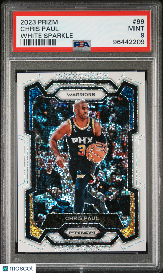 2023 Panini Prizm - White Sparkle - Chris Paul #99 - WHITE SPARKLE SSP - PSA 9