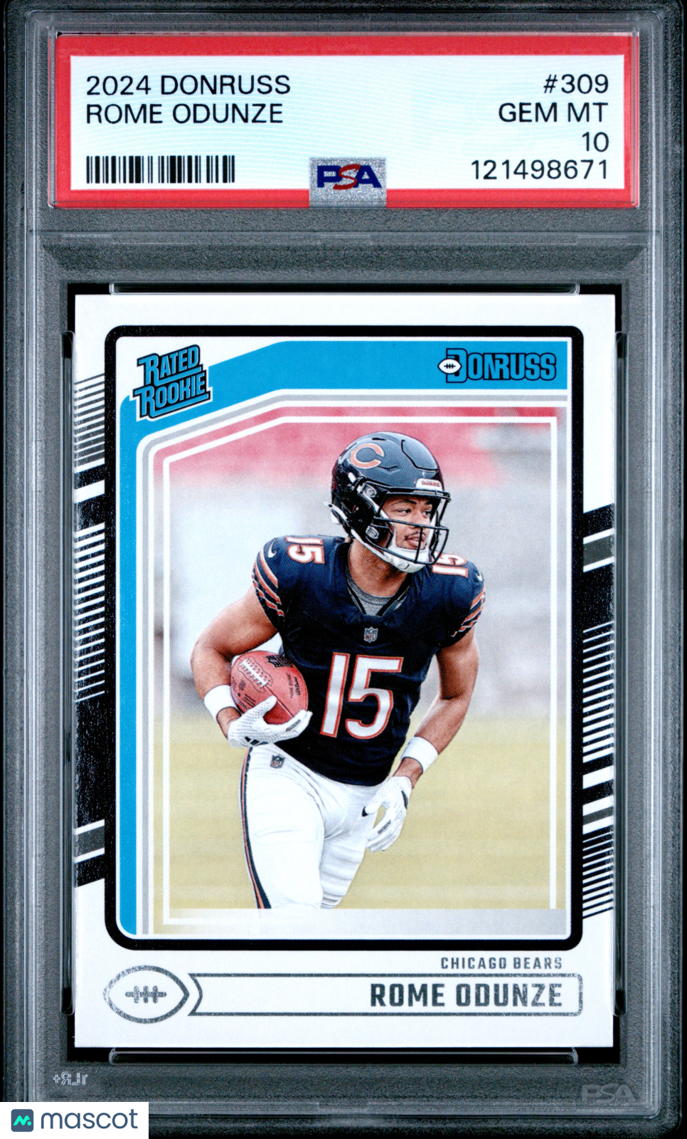 2024 Panini Donruss - Rome Odunze #309 - ROOKIE - PSA 10