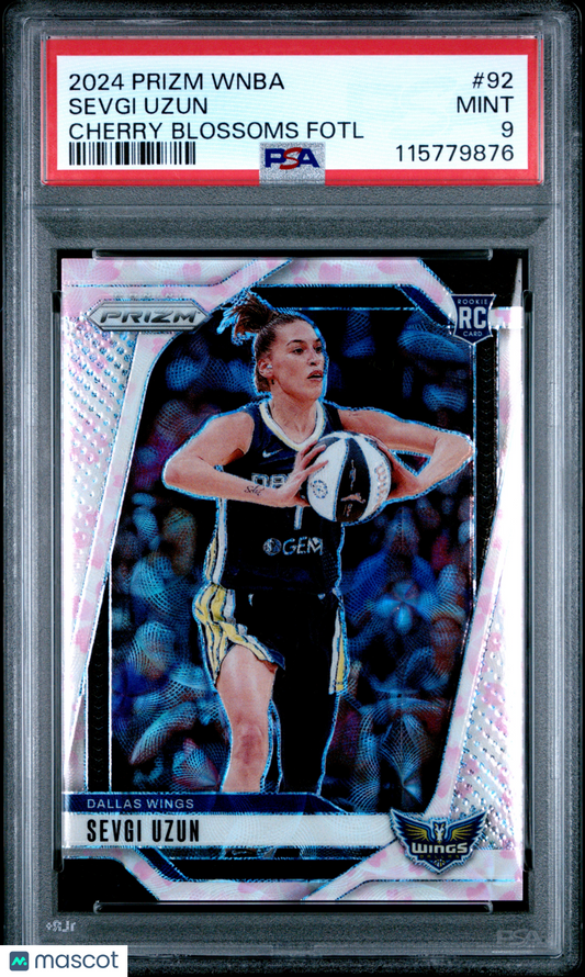 2024 Panini Prizm WNBA - Sevgi Uzun - ROOKIE - Cherry Blossoms /20 - PSA - /20