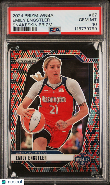 2024 Panini Prizm WNBA - Emily Engstler #67 - Snakeskin SSP - PSA 10