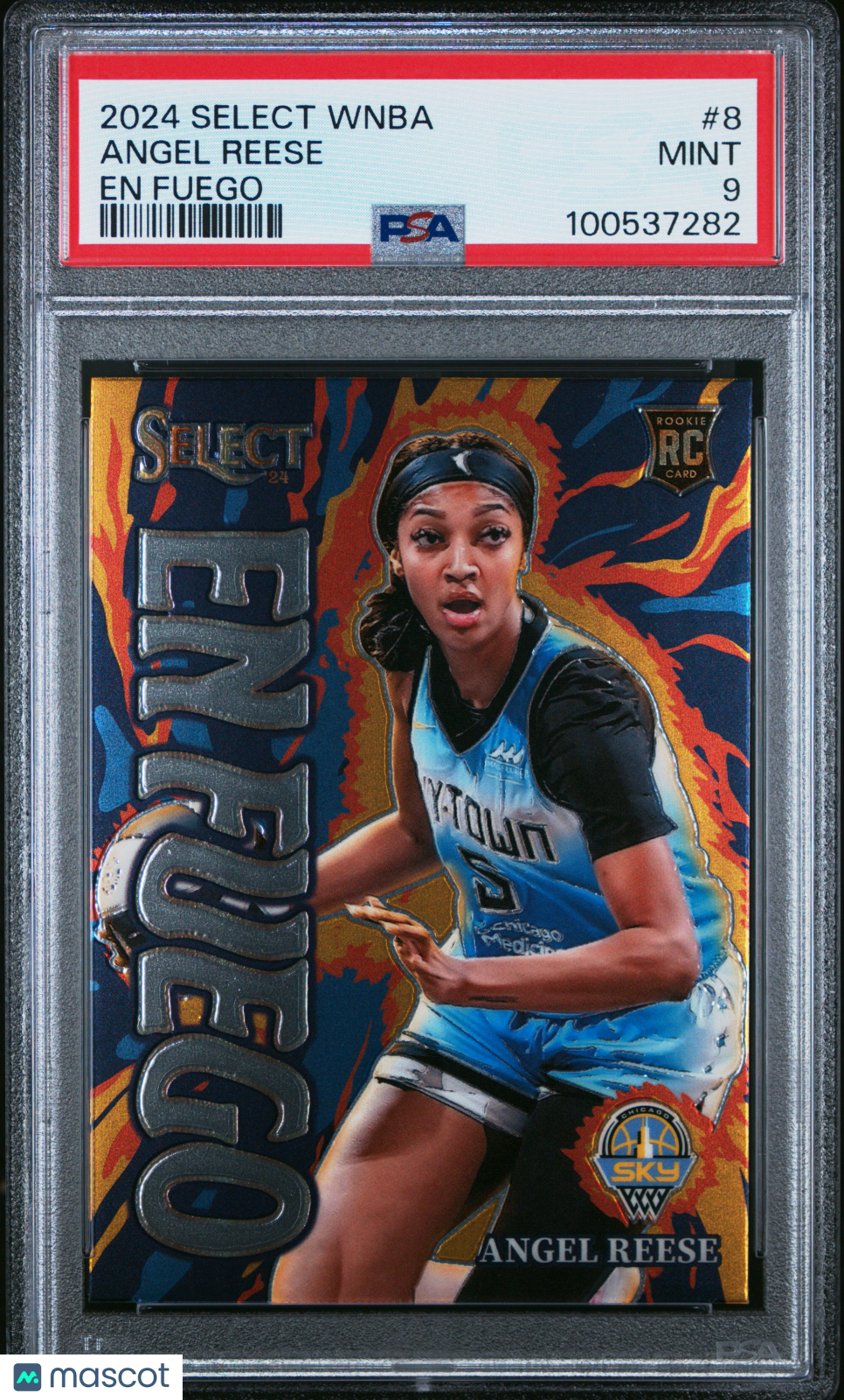 2024 Panini Select WNBA EN Fuego Angel Reese ROOKIE #8 PSA 9