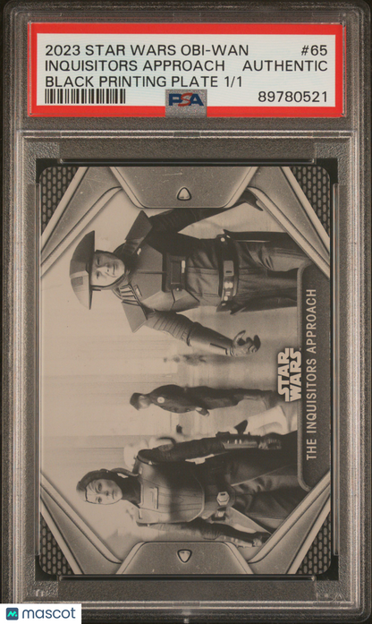 2023 Star Wars - Inquisitors Approach #65 - Printing Plate 1/1 - PSA - BLACK 1/1