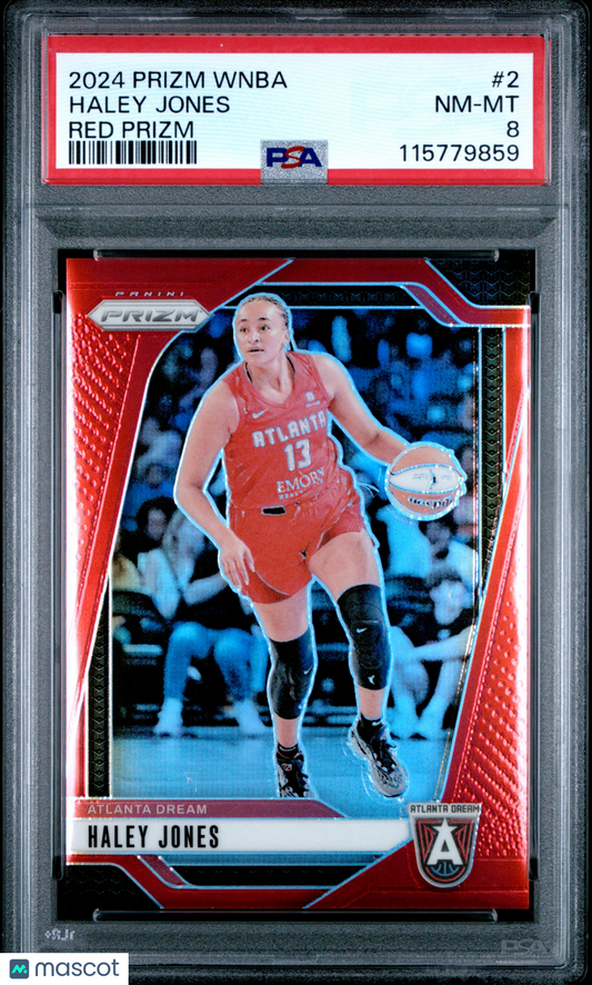 2024 Panini Prizm WNBA -Haley Jones #2 - Red /299 - PSA - /299