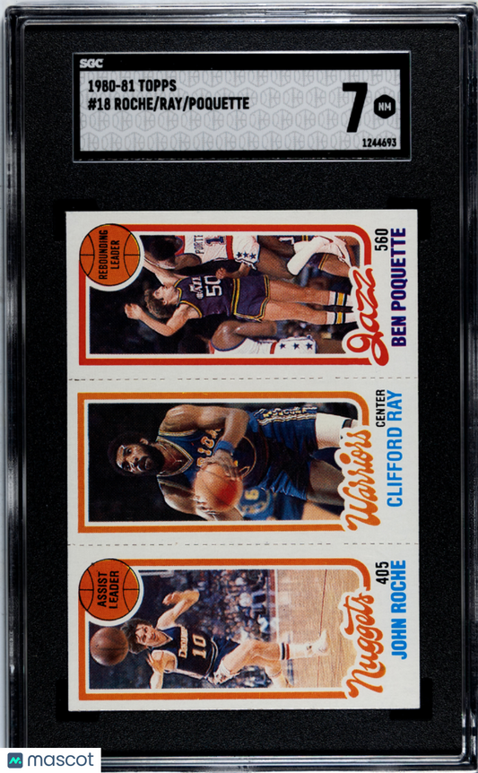 1980-81 Topps Poquette Ray Roche #18 SGC 7