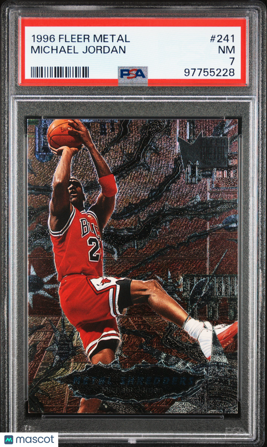 1996 Metal Michael Jordan #241 PSA 7