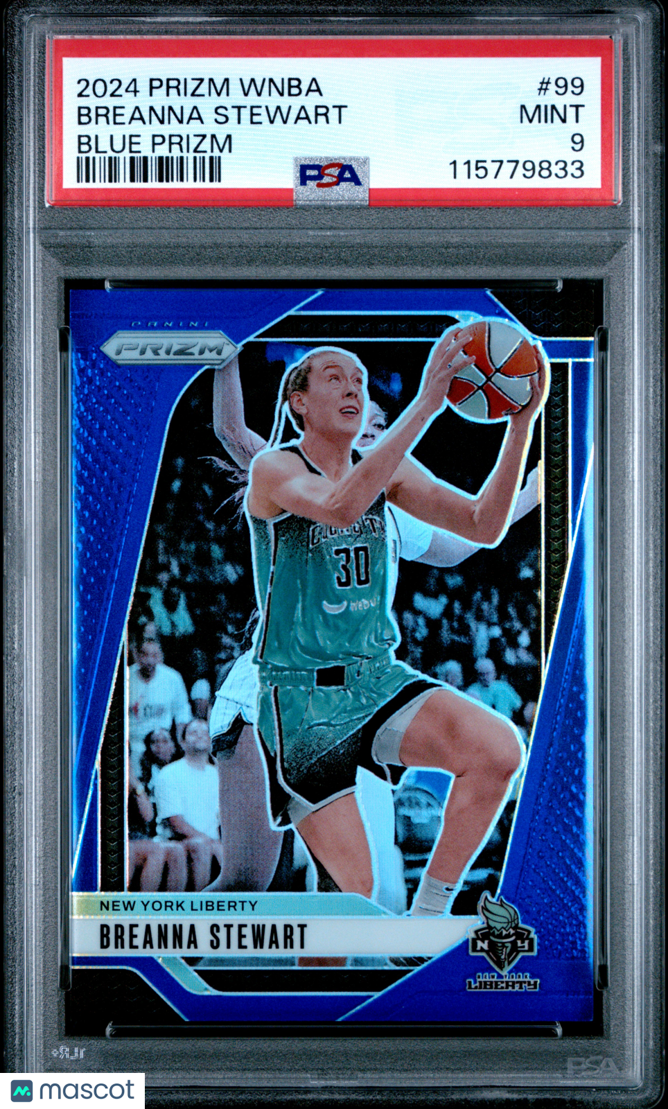 2024 Panini Prizm WNBA - Breanna Stewart #99 - Blue /199 - PSA 9 - /199