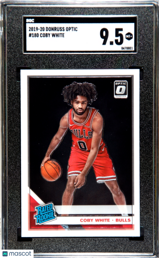 2019-20 Donruss Optic Coby White ROOKIE #180 SGC 9.5