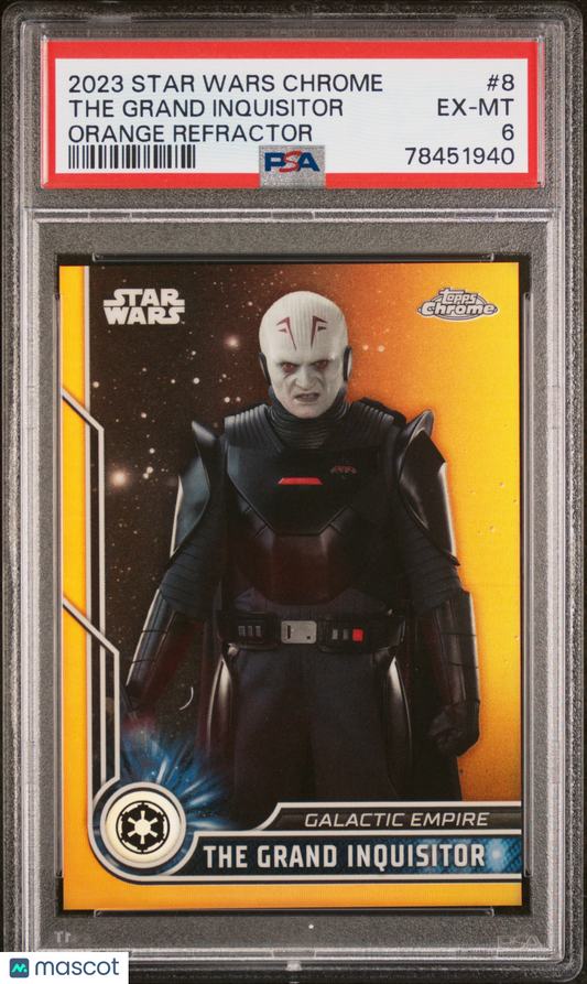 2023 Star Wars Chrome - Grand Inquisitor - Orange Refractor /25 - PSA - /25