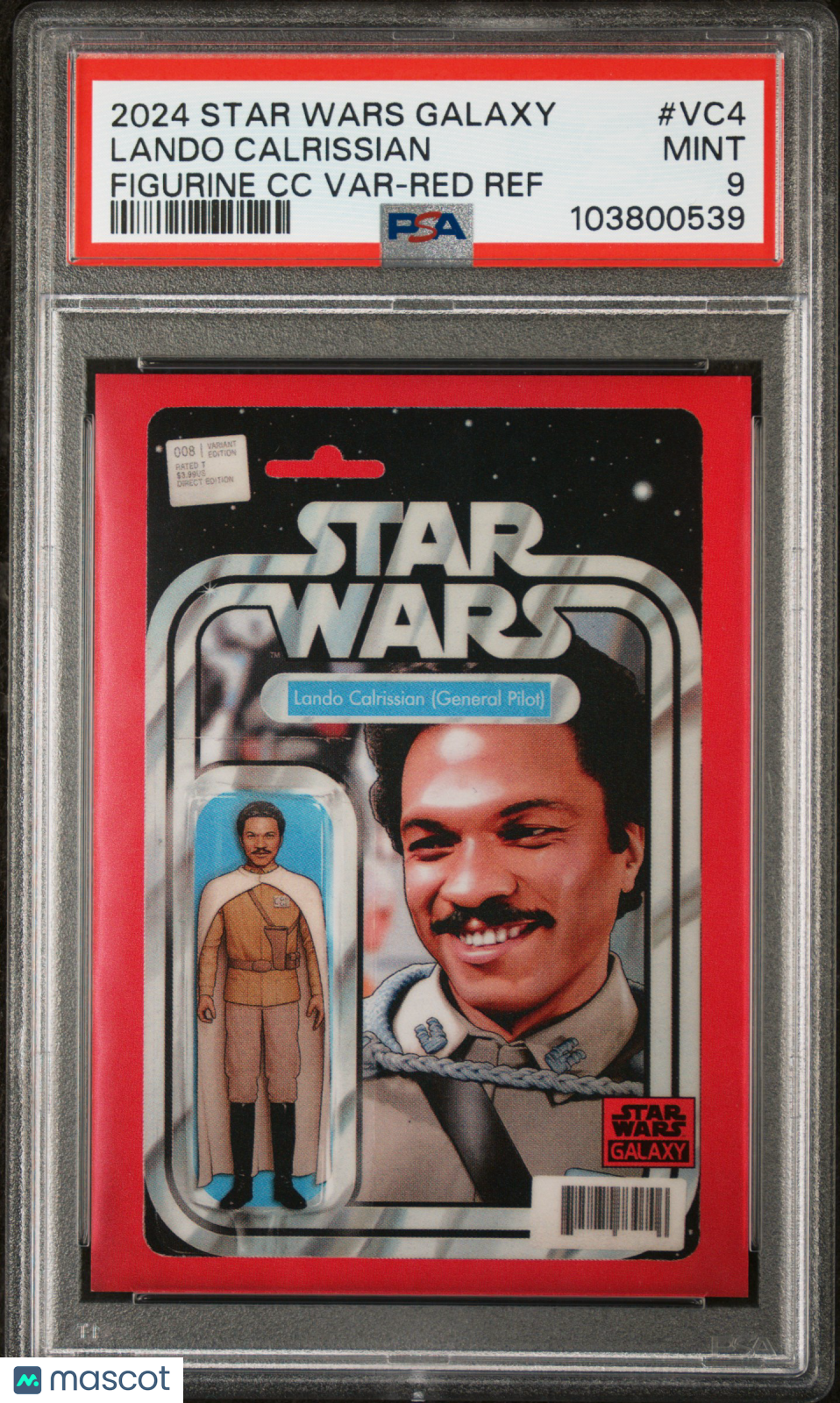 2024 Star Wars Galaxy- Lando Calrissian - Red Comicfractor SSP /5 - PSA - Red /5