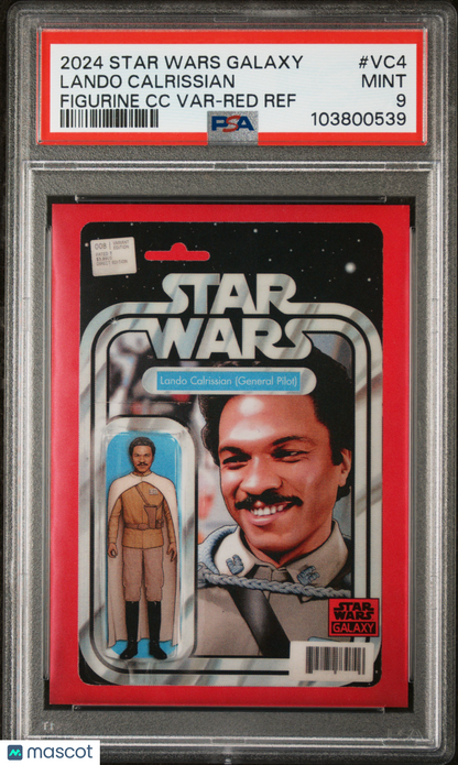 2024 Star Wars Galaxy- Lando Calrissian - Red Comicfractor SSP /5 - PSA - Red /5