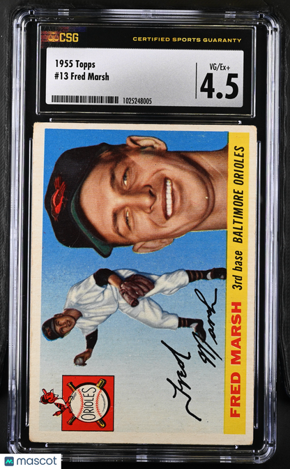 1955 Topps Fred Marsh #13 CGC 4.5