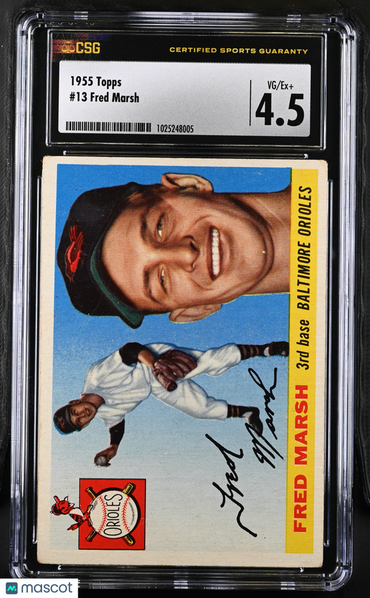 1955 Topps Fred Marsh #13 CGC 4.5
