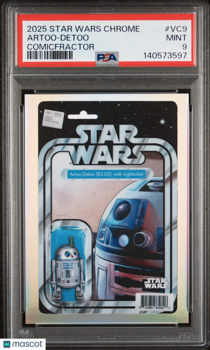 2025 Topps Chrome Star Wars - Artoo-Detoo #VC9 - Comicfractor SSP - PSA 9