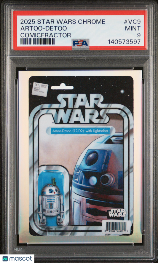 2025 Topps Chrome Star Wars - Artoo-Detoo #VC9 - Comicfractor SSP - PSA 9