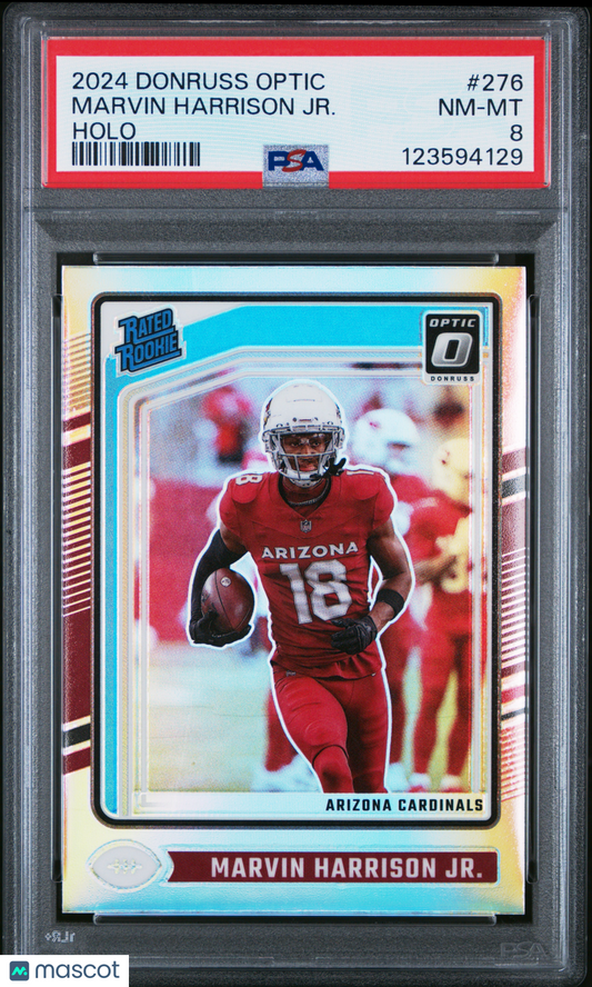 2024 Donruss Optic - Marvin Harrison JR. #276 - ROOKIE - Holo - ROOKIE - PSA
