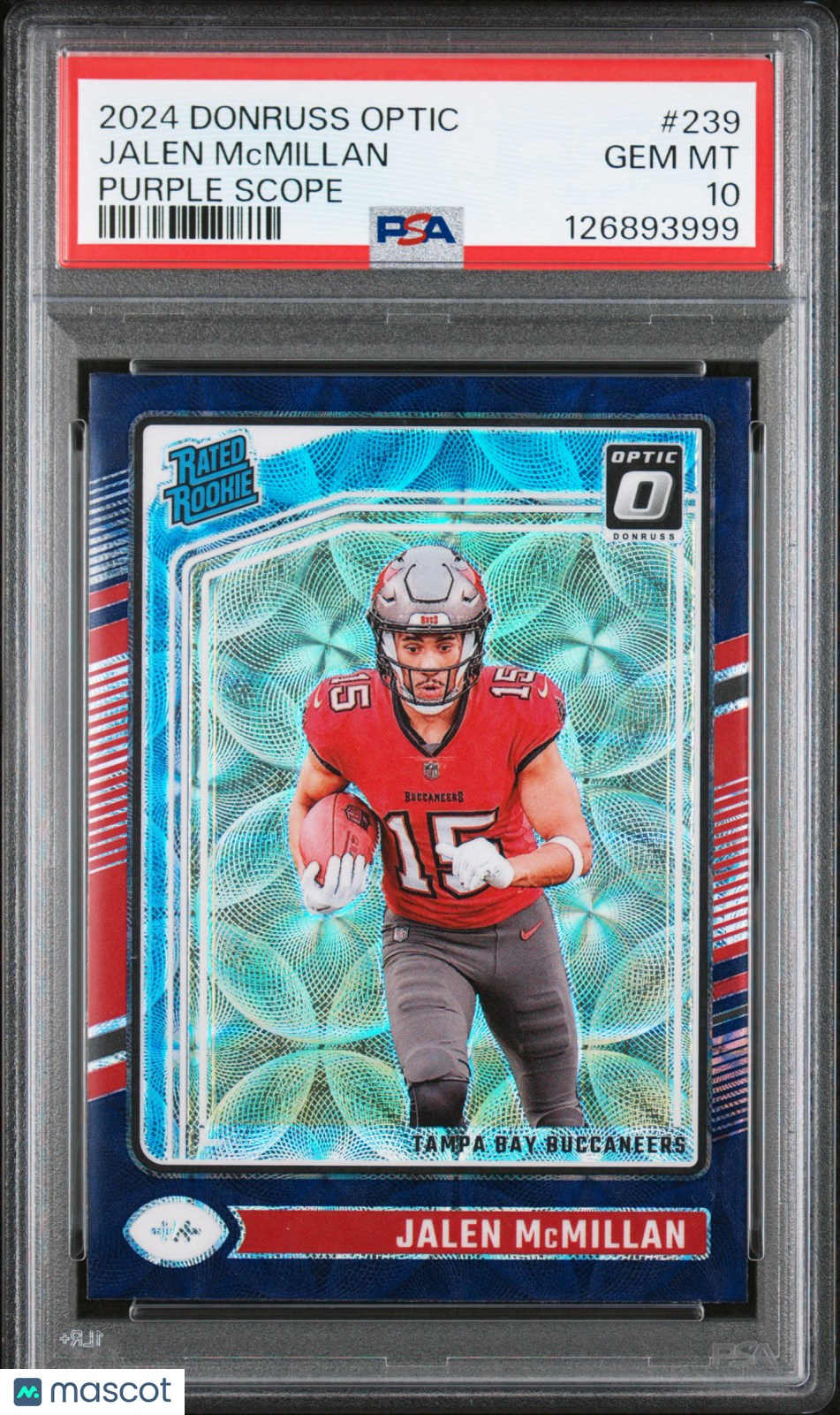 2024 Donruss Optic - Jalen McMillan - ROOKIE - Purple Scope - ROOKIE - PSA 10