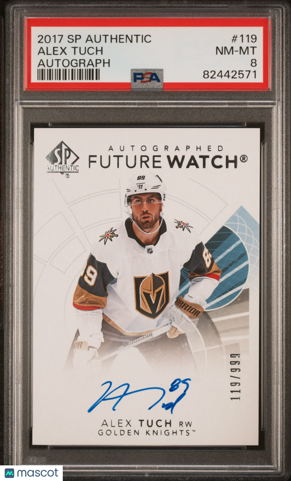 2017 SP Authentic Hockey - Alex Tuch #119 - Autograph - FUTURE WATCH AUTO - PSA