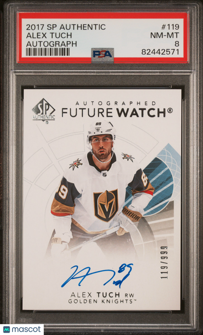 2017 SP Authentic Hockey - Alex Tuch #119 - Autograph - FUTURE WATCH AUTO - PSA