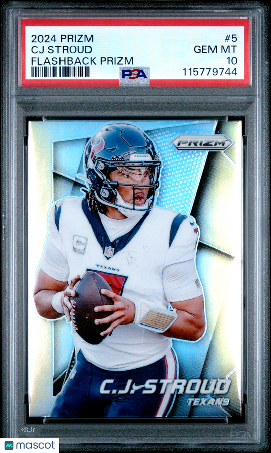 2024 Panini Prizm Prizm Flashback CJ Stroud #5 PSA 10
