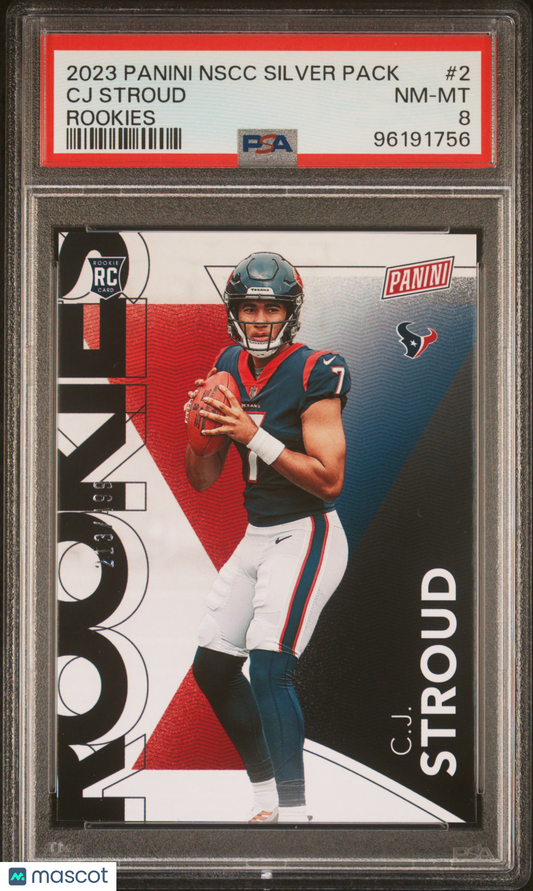 2023 Panini National Silver Packs /499 Rookies CJ Stroud #2 PSA 8 - /499